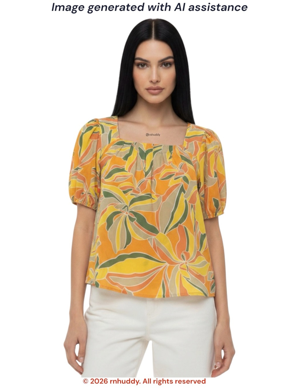 DR2 L multicolored blouse